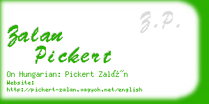 zalan pickert business card